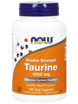 Отдельные аминокислоты NOW Taurine 1000 mg (100 капс.)