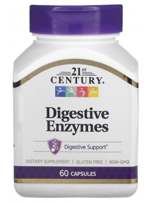 Пробиотики и ферменты 21st Century Digestive Enzymes (60 капс.)