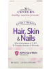 Для волос кожи ногтей 21st Century Hair, Skin & Nails 5000 mcg of Biotin + Collagen (90 таб.)