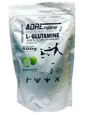 Adrenaline Sport Nutrition L-glutamine (500 гр.) L - глютамин Adrenaline Sport Nutrition L-glutamine (500 гр.)