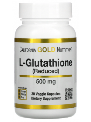 Биологически активные добавки California Gold Nutrition Glutathione Reduced 500mg (30 капс.)