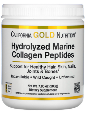 Коллаген California Gold Nutrition  Hydrolyzed Marine Collagen Peptides (200 гр.)