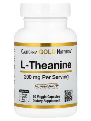 California Gold Nutrition L-Theanine 200 mg (60 капс.)
