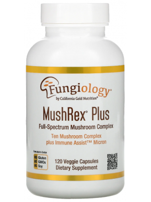 Fungiology MushRex Plus (120 капс.) Биологически активные добавки California Gold Nutrition Fungiology MushRex Plus (120 капс.)
