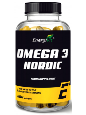 Омега жирные кислоты EnergiVit Omega-3 Nordic 1360mg (200 софт.)