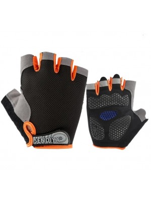 Перчатки Motor Hongmaillong Rainbow (Black-Orange)