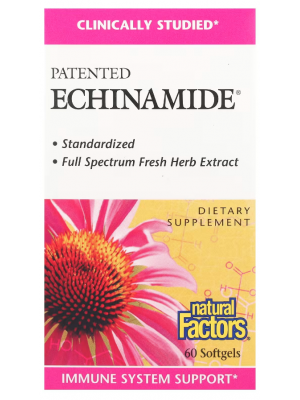 Биологически активные добавки Natural Factors Patented Echinamide (60 софт.)
