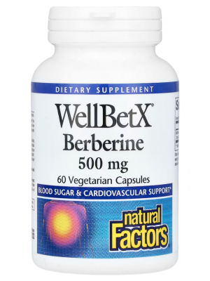 Natural Factors WellBetX Berberine 500 mg (60 капс.)