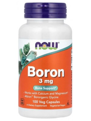 NOW Boron 3 mg (100 капс.) Минералы NOW Boron 3 mg (100 капс.)