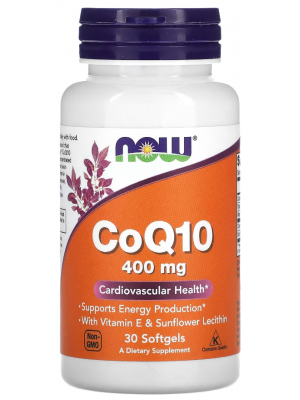 Биологически активные добавки NOW CO Q10 400 mg (30 капс.)