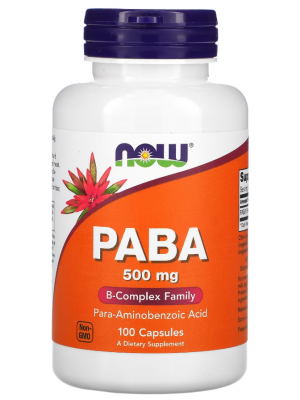 Отдельные аминокислоты NOW PABA (100 капс.)