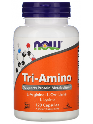 L - аргинин NOW Tri-Amino  (120 капс.)