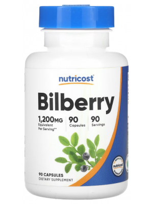 Биологически активные добавки Nutricost Bilberry 1200 mg. (90 капс.)