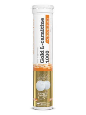 L - карнитин Olimp Labs Gold L-Carnitine 1000 + Chromium (20 таб.)