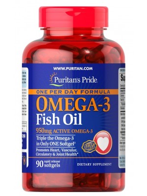 Puritan's Pride Omega-3 One Per Day Formula (90 капс.) Омега жирные кислоты Puritan's Pride Omega-3 One Per Day Formula (90 капс.)