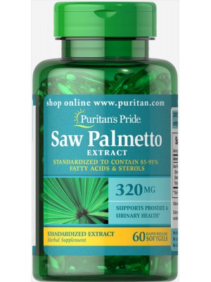 Puritan's Pride Saw Palmetto Extract (60 софт.) Повышение либидо и потенции Puritan's Pride Saw Palmetto Extract (60 софт.)