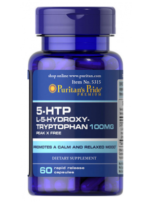 Триптофан (5-HTP) Puritan's Pride 5-HTP 100 mg (60 капс.)