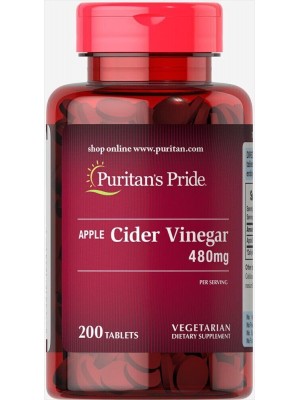 Биологически активные добавки Puritan's Pride Apple Cider Vinegar 480mg per serving  (200 таб.)