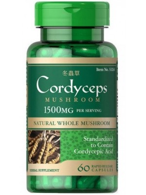 Puritan's Pride Cordyceps 750 mg (60 капс.) Биологически активные добавки Puritan's Pride Cordyceps 750 mg (60 капс.)
