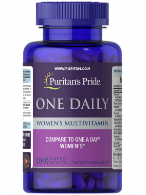 Puritan's Pride One Daily Women's Multivitamin (100 капс) Мультивитамины Puritan's Pride One Daily Women's Multivitamin (100 капс.)