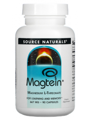 Source Naturals Magtein Magnesium L-Threonate (90 капс.) Минералы Source Naturals Magtein Magnesium L-Threonate (90 капс.)