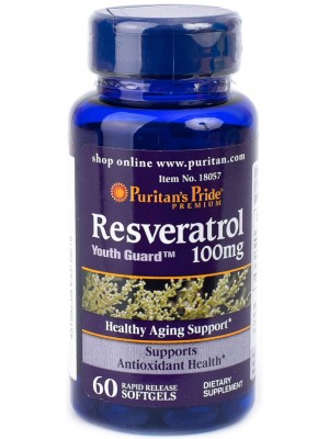 Биологически активные добавки Puritan's Pride Resveratrol 100mg (60 капс.)