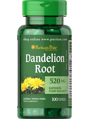 Puritan's Pride Dandelion Root 520mg (100 капс) Биологически активные добавки Puritan's Pride Dandelion Root 520mg (100 капс.)