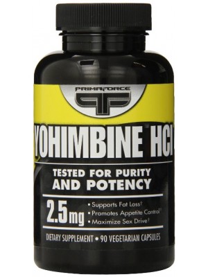 Повышение либидо и потенции Primaforce Yohimbine HCL 2,5 mg (90 капс.)